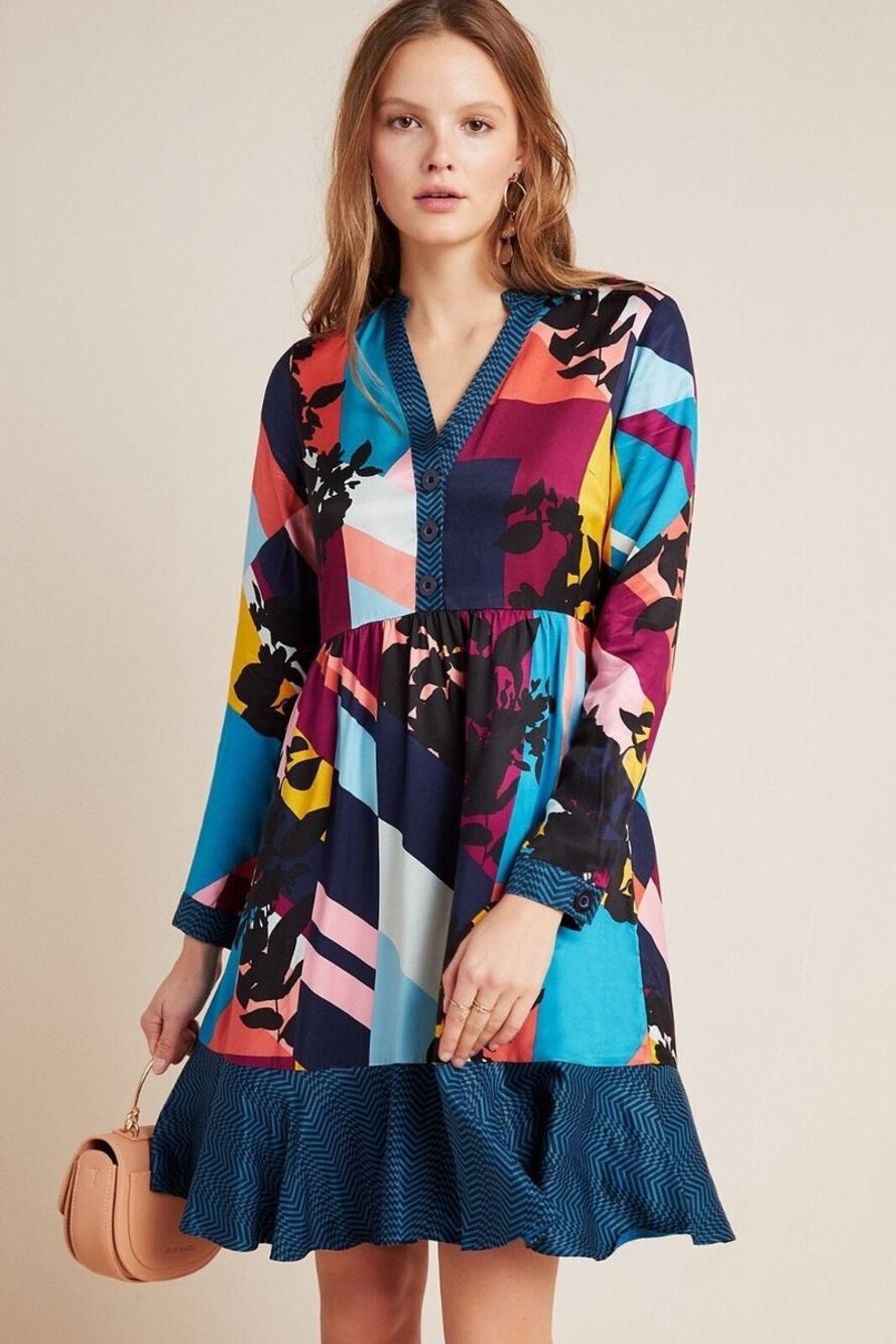 ANTHROPOLOGIE MAEVE sz XL Gillian Dress EUC